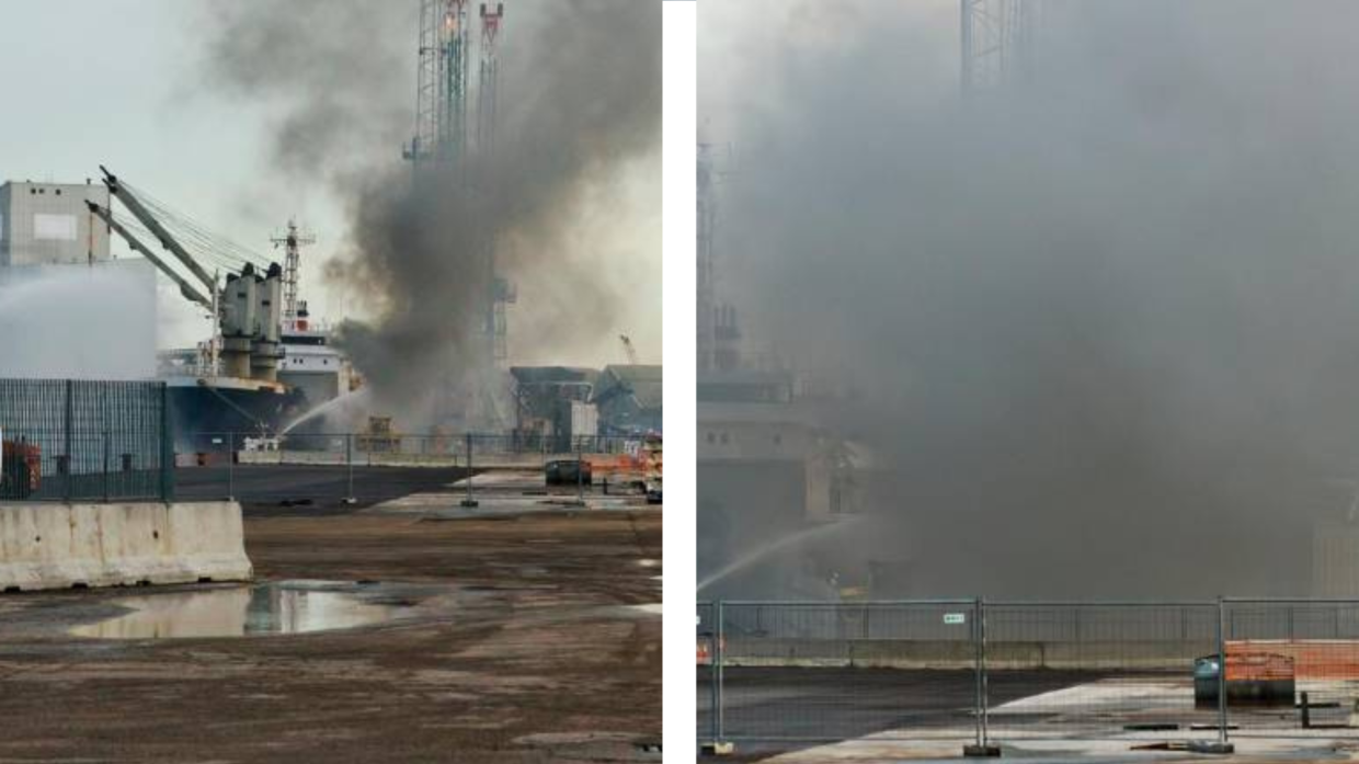 Incendio al Porto di Ravenna: Fiamme e Fumo Nero a un Anno dall'Ultimo Rogo