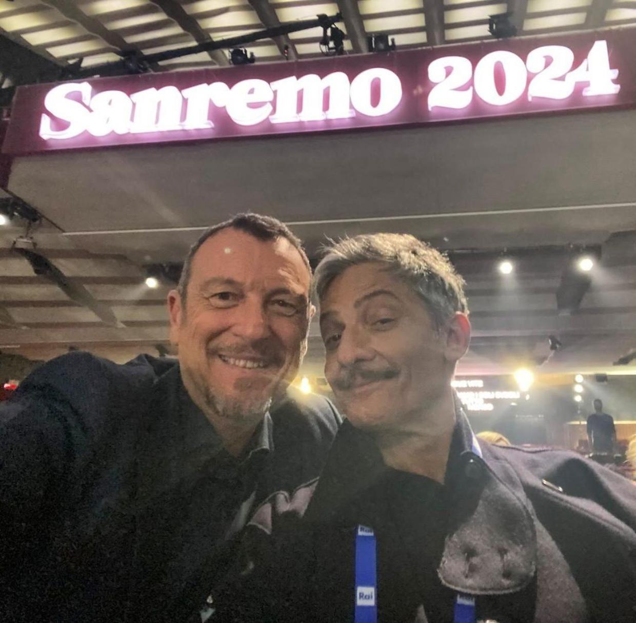 Amadeus e Fiorello (Fonte Instagram)