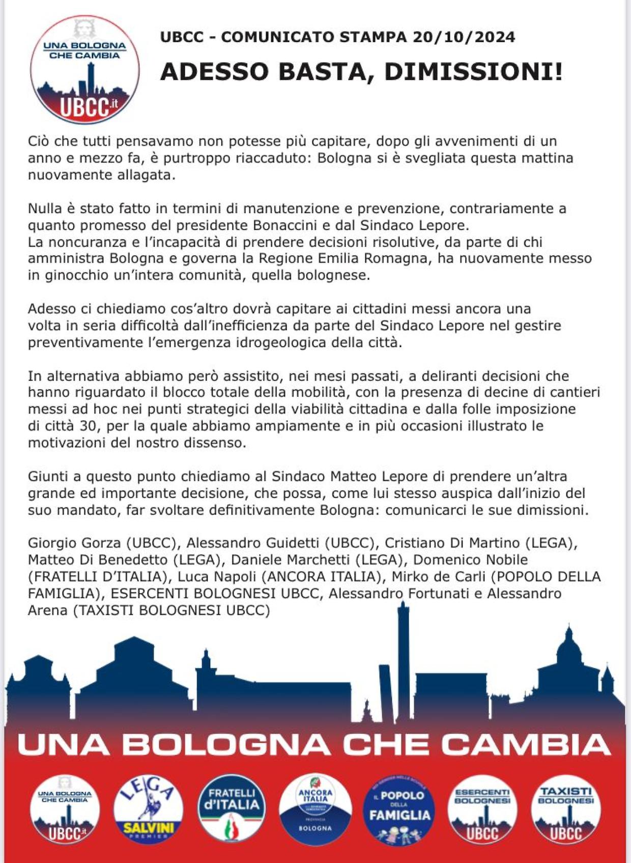 La Meloni scarica i suoi: <Collaborate con Lepore!>