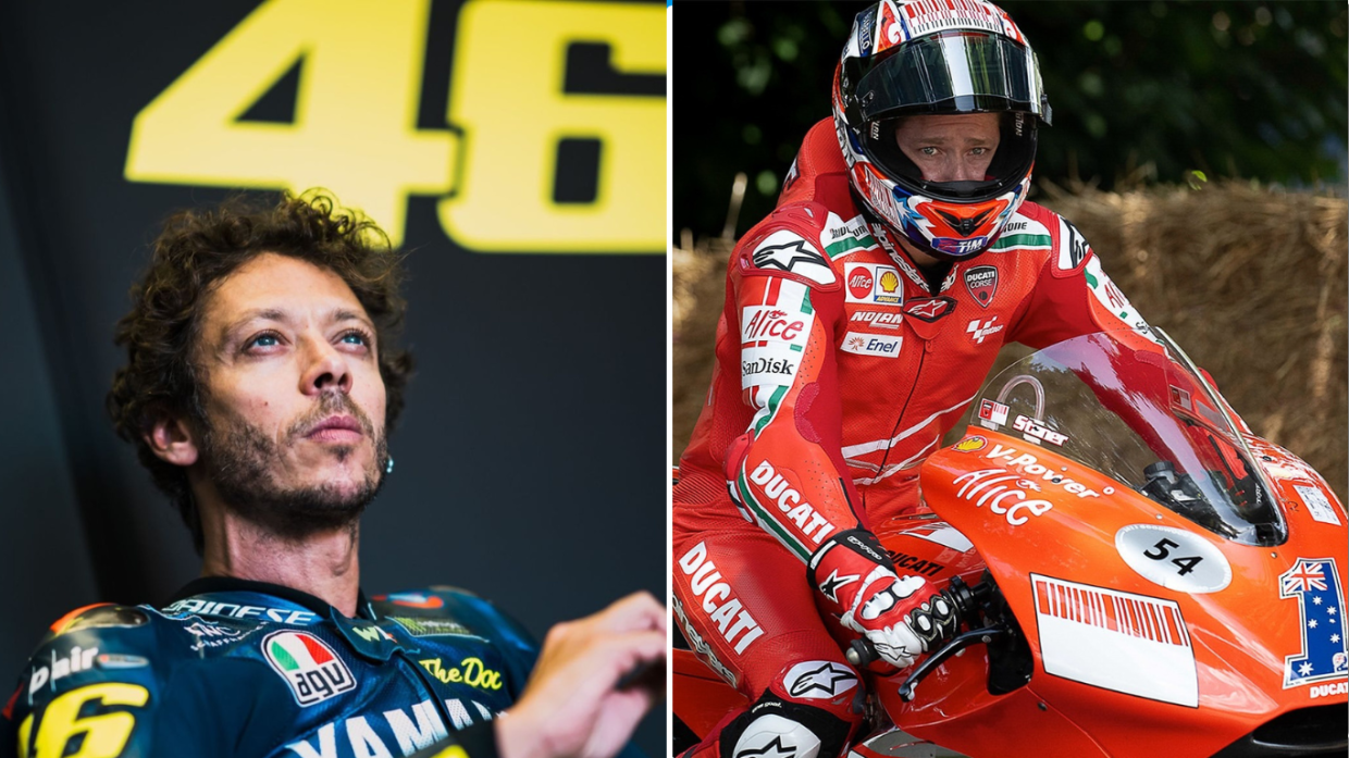 Valentino Rossi e Casey Stoner (Fonte Instagram)
