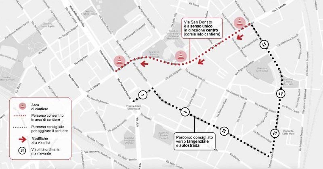 Nuovi cantieri del tram a Bologna: come cambierà la circolazione urbana in San Donato e Santa Viola