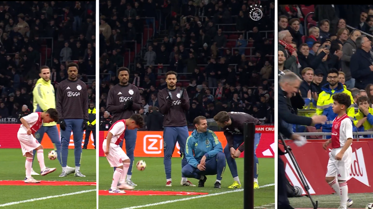 Il piccolo Zinedine Chaiat (Fonte Ajax/X)