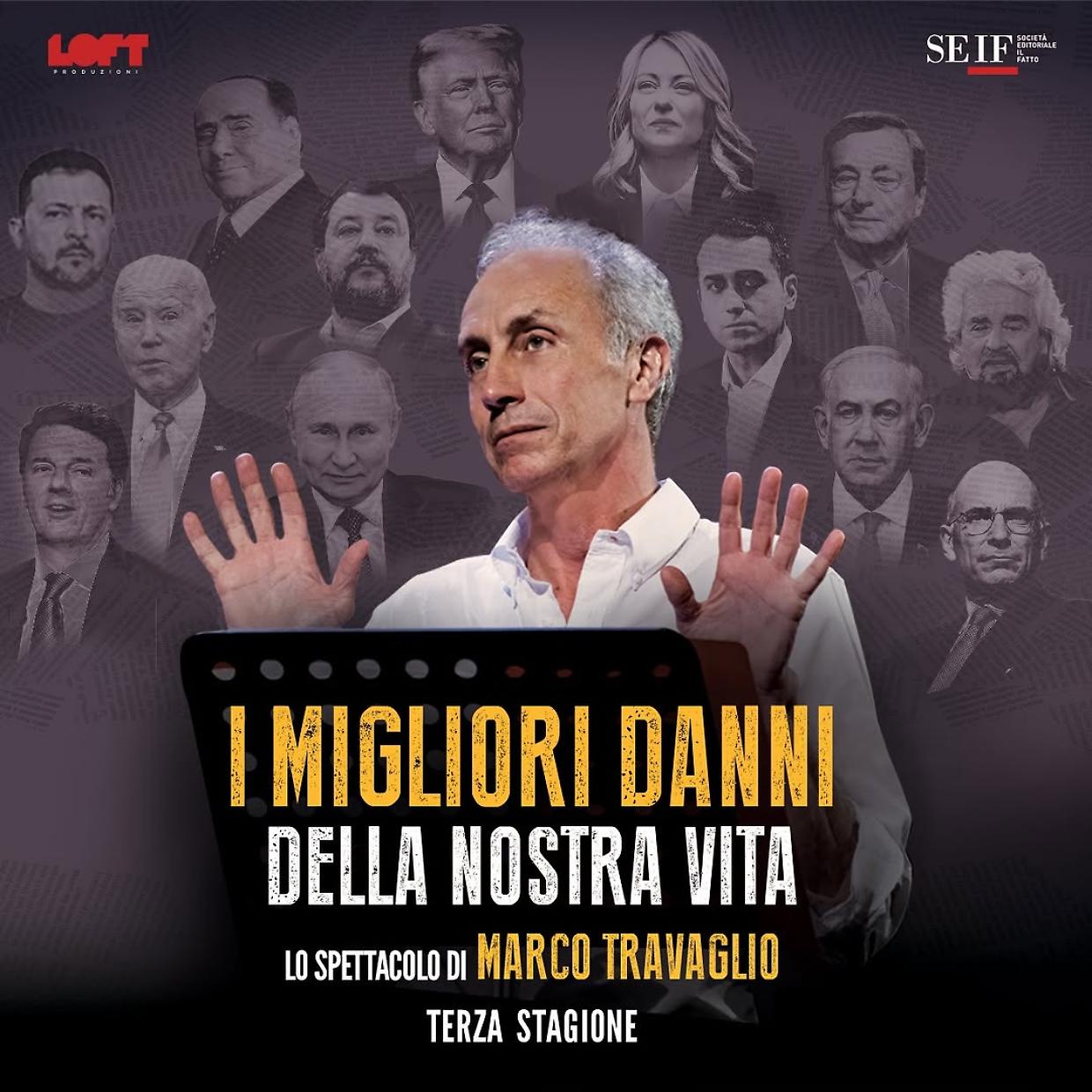 Marco Travaglio porta in scena "I migliori danni della nostra vita" a Ravenna: satira e riflessione sulla politica italiana