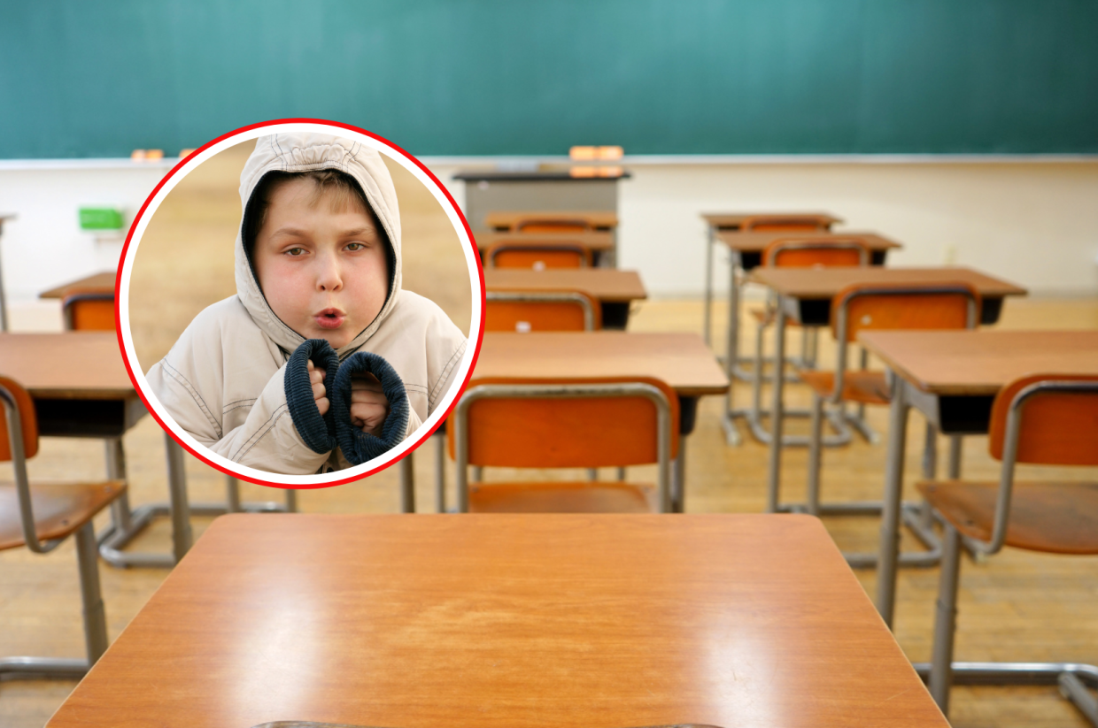 Ritorno a scuola al gelo per uno studente italiano su due