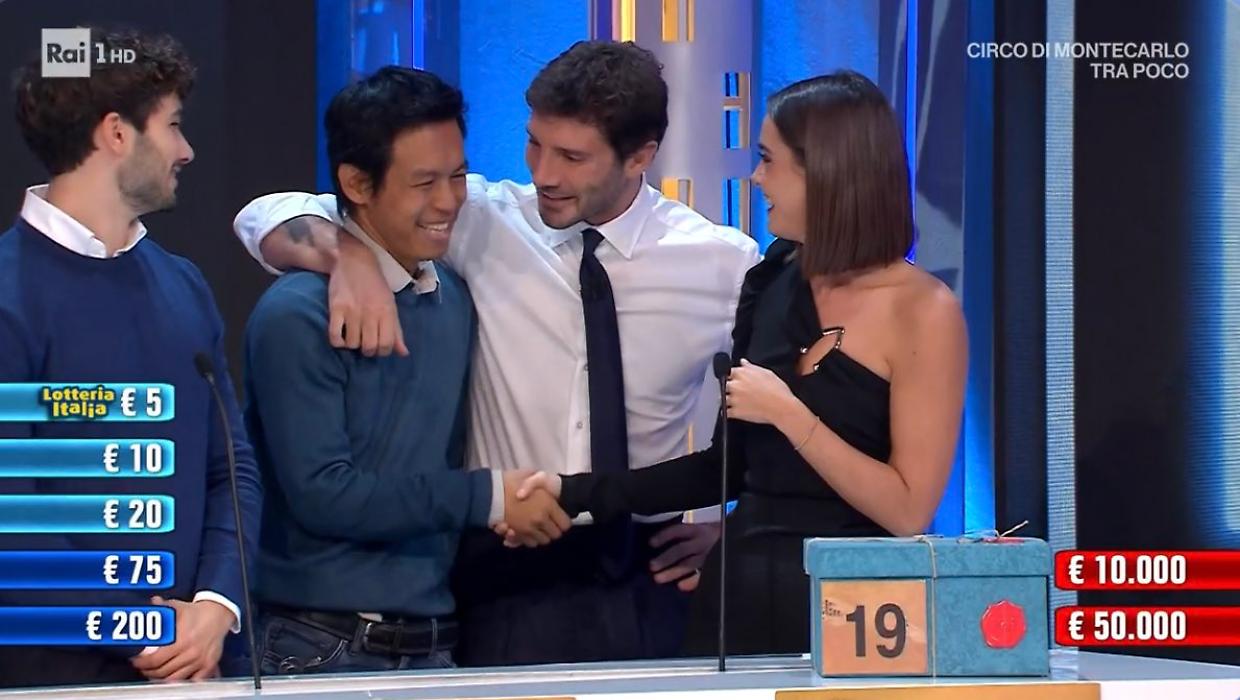 Thanat e Stefano De Martino (Fonte RAI)