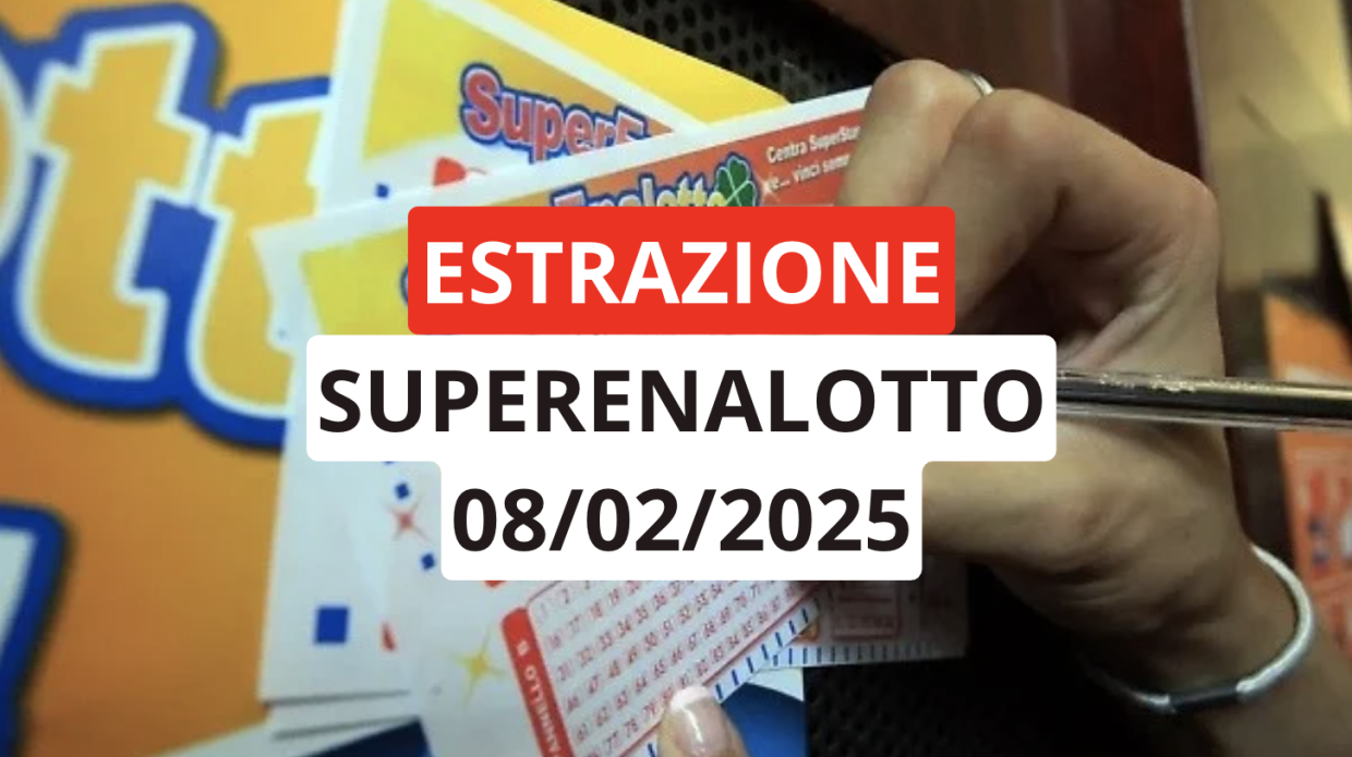 Estrazione Superenalotto, ecco i numeri vincenti di sabato 8 febbraio 2025