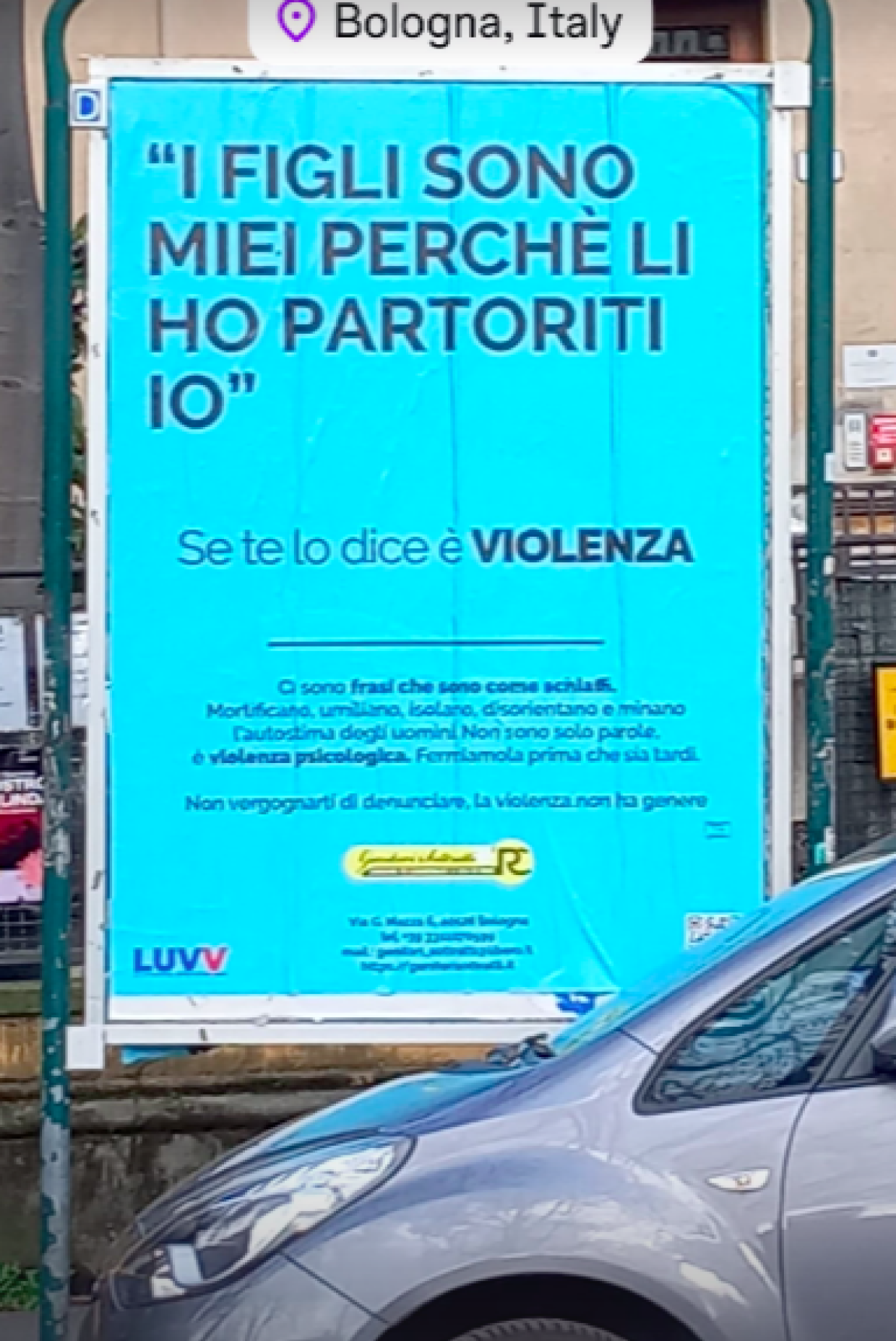 Manifesti contro la violenza sugli uomini a Bologna: Filippo Zanella spiega il perchè della campagna