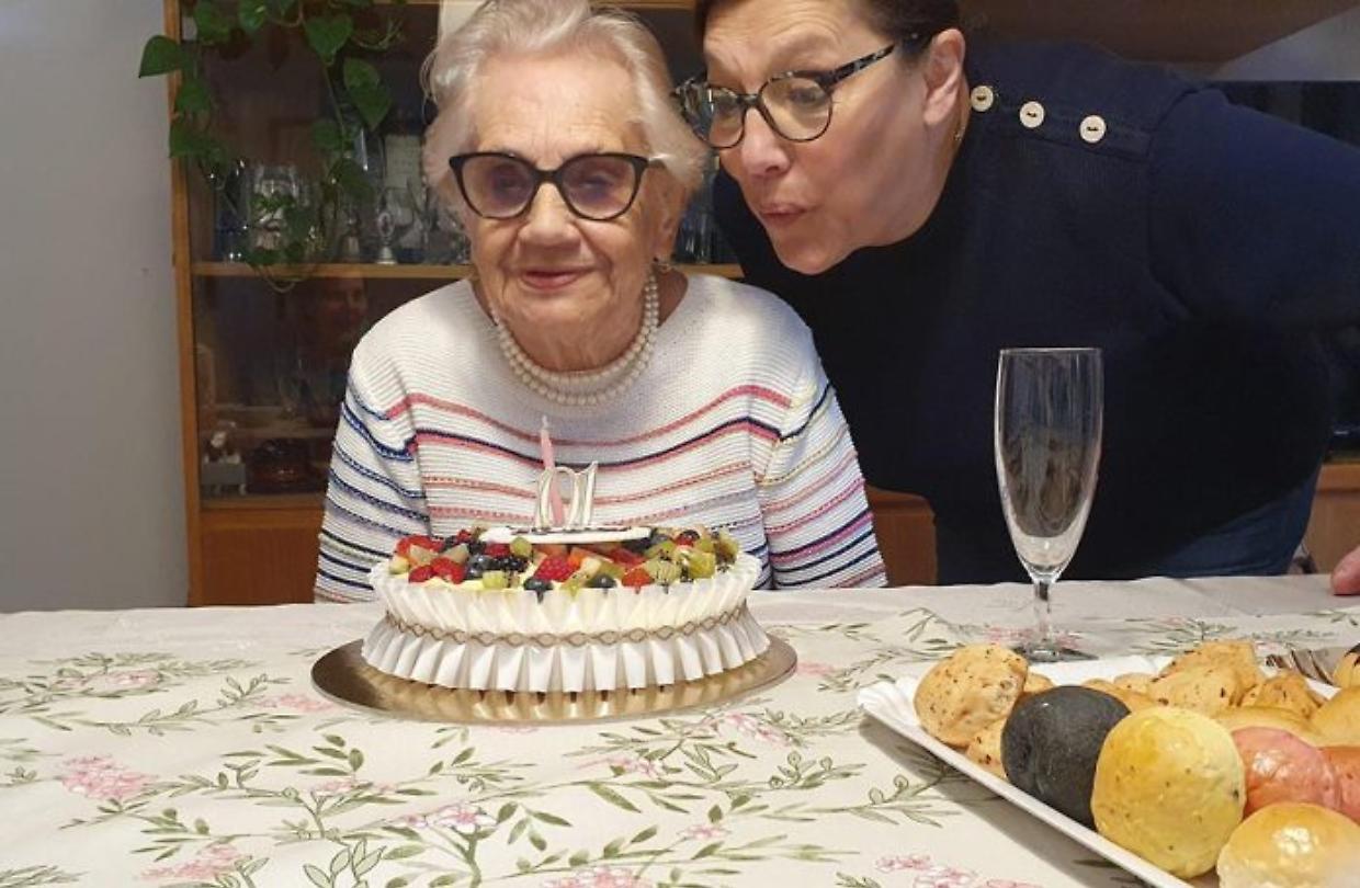 Festeggiamenti per il 101º compleanno di Clara Bernagozzi a Gallo Bolognese