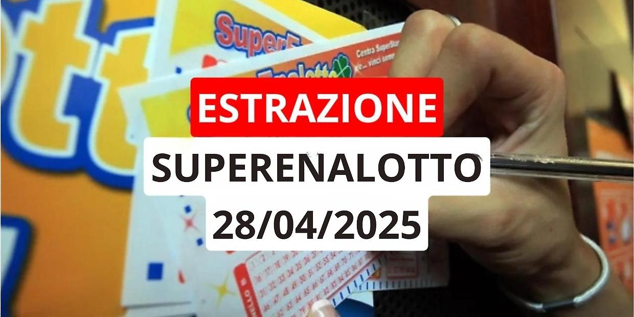 Estrazione Superenalotto, ecco i numeri vincenti di lunedì 28 aprile