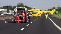 Grave incidente sull'A14: motociclista ferito e traffico in tilt