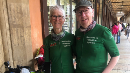 Da Glasgow a Betlemme, pedalando per la Pace