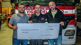 Successo della Molinella Beer Fest: donazione di 10mila euro per potenziare le attrezzature dei vigili del fuoco volontari