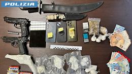 Operazione di polizia a Massa Lombarda: tre arresti per possesso di armi e droga