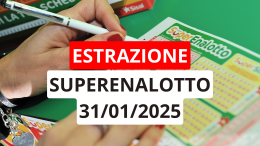 Estrazione SuperEnalotto, ecco i numeri vincenti di venerdì 31 gennaio 2025 