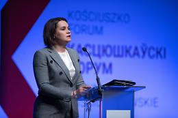 Bologna onora Sviatlana Tsikhanouskaya: cittadinanza onoraria alla leader dell'opposizione bielorussa
