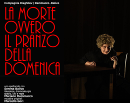  'La morte ovvero il pranzo della domenica' al Teatro Herberia di Rubiera: in scena il 17 marzo per una riflessione poetica sulla morte