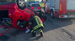Auto si ribalta a Pieve di Cento: conducente trasportato al Maggiore di Bologna con ferite di media gravità