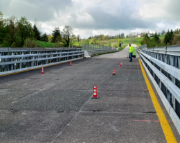 Riaperto in anticipo il viadotto sul Rio Torto sulla SS 12 a Serramazzoni