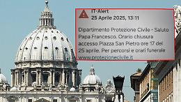 Allarme It-alert per la chiusura di Piazza San Pietro, scoppia la polemica