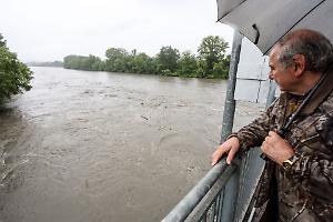 Confermata anche per domani l'allerta rossa nel Piacentino e Parmense per la piena del Po