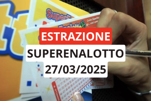 Estrazione Superenalotto, ecco i numeri vincenti di giovedì 27 marzo 2025