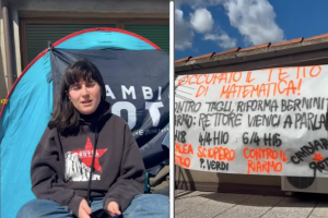 Attivisti di Cambiare Rotta occupano il tetto del dipartimento di Matematica