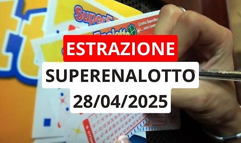 Estrazione Superenalotto, ecco i numeri vincenti di luned&igrave; 28 aprile
