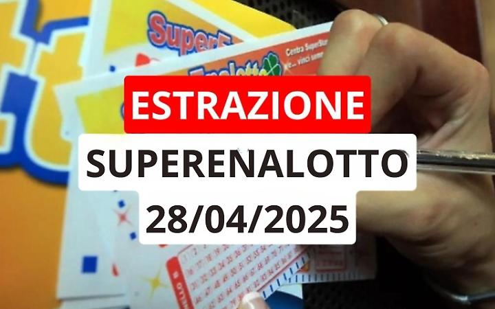 Estrazione Superenalotto, ecco i numeri vincenti di lunedì 28 aprile