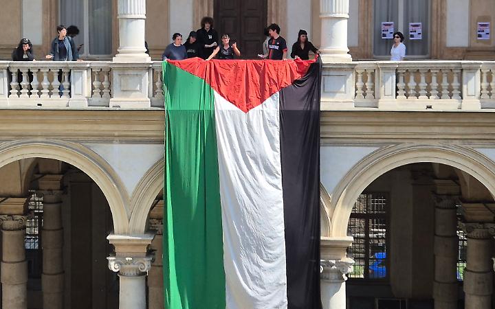 La protesta in Rettorato