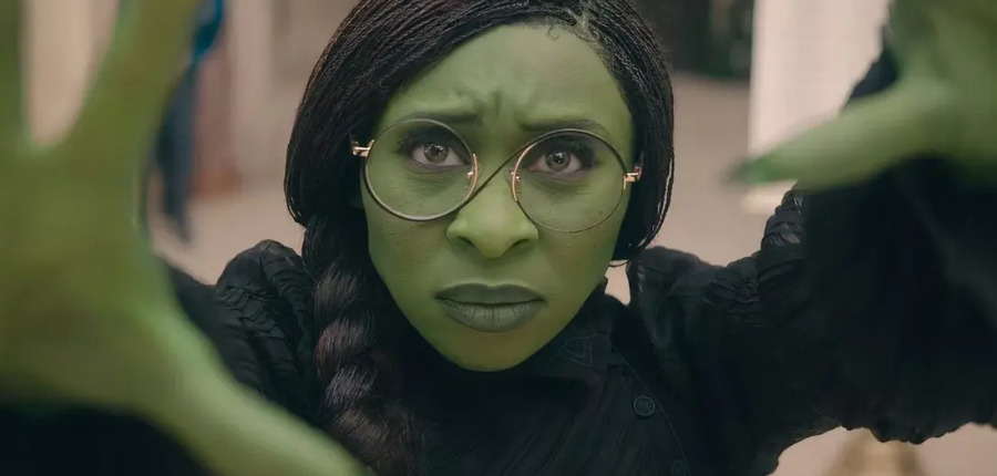 Cynthia Erivo nel ruolo di Elphaba